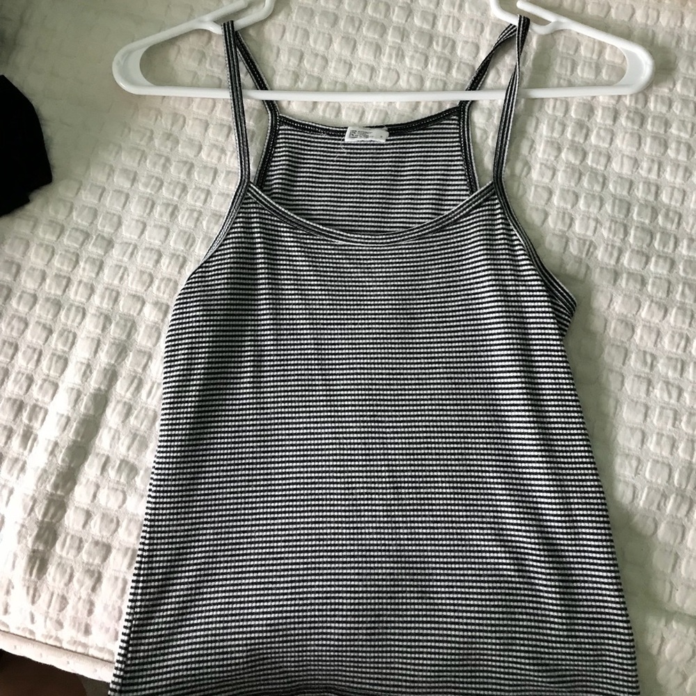 black and white striped shirt